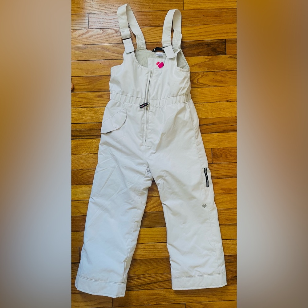 Obermeyer Kids White I-Grow Snow Bib Overalls